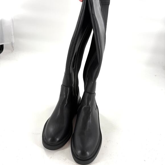 Kenneth Cole Reaction Annabelle Boots 7.5 Black NWOT Riding Knee High Tall Prep - Picture 9 of 10
